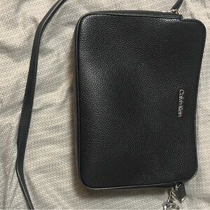 Calvin Klein Textured Black Crossbody Bag